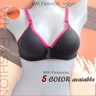 Women Lovey Bra Great Support Cotton Non-Wired Lady Bra (size: 34A-40A) [Ready Stock][W33-64]
