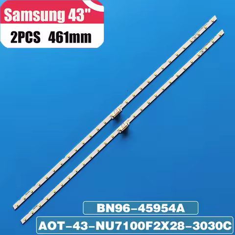 LED backlight strip(2) for Samsung 43NU7100 UE43NU7100 UN43NU7100 UE43NU7100U AOT_43_NU7100F UE43NU7