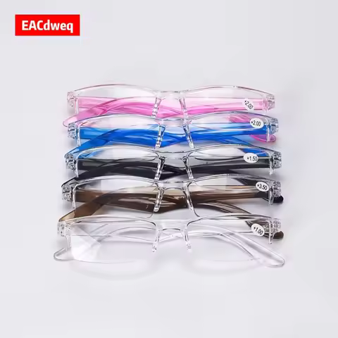 Square Reading Glasses Presbyopic Eyewear Portable Ultralight Presbyopia Eyeglasses Unisex Eyes Glas