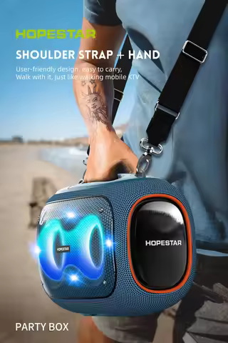 2025 hot sale HOPESTAR Partybox high power 120W wireless bluetooth speaker outdoor performance porta