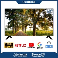 OUBEISI TV 21/22 inch Smart TV LED Digital Android ( TV digital + smart box ) 11.0 FHD