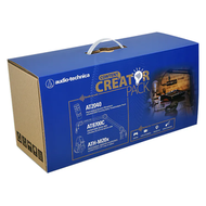 鐵三角 - AT2040CP 自媒體創作者麥克風套裝│適合 YouTuber 影片創作者、播客主持人、直播主、音樂創作人