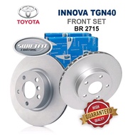 Original Bendix Disc Rotor Front Set [BR2715] - Toyota Innova TGN40 Front Disc Rotor Pair