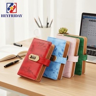 NOVAFLUX Fixed Deposit Book, Password Lock PU Savings Challenge Binder, Reusable Multi Pockets Vinta