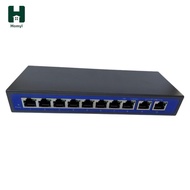 [Homyl] 9 Port 10/100Mbps 8 POE Port & 2 Uplink Power Over Ethernet Switch Adapter New