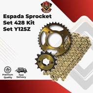 Speed Masters Espada Sprocket Set 428 Kit Set Y125Z 428 X 120L 14T 37T 40T LC135 428 X 112L 114L 37T