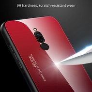 Gradient Glass Case Xiaomi Redmi 8 Redmi8 Softcase Cover Casing HP