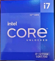 全新保內盒裝 Intel i7 12700K up to 5G 12900K 13900 13700 13600可