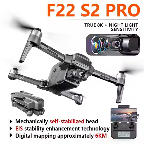 F22 S2 PRO Profesional HD Camera Drone 2-axis Gimbal EIS FPV GPS positioning RC Quadcopter Dron Lase