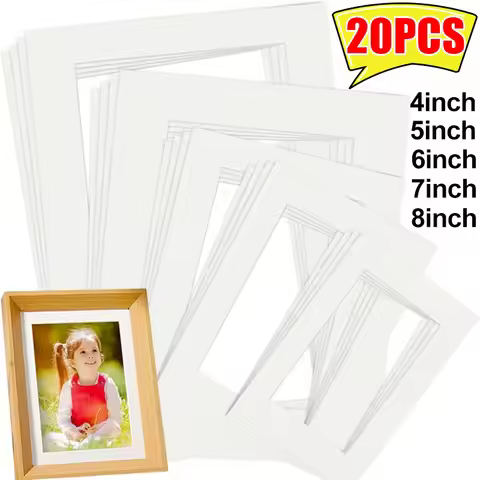 5 Size White Photo Frame Mounts A4 Square Picture Frame Inside Paper Photo Displaying Artwork Painti
