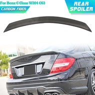 Full Carbon Fiber Car Rear Trunk Spoiler Wings for Mercedes Benz C Class W204 C63 AMG 4D 2008-2014 R