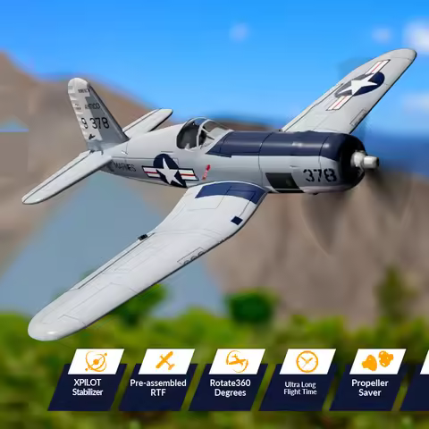 New Volantex F4U Corsair RC Plane 4CH EPP Foam 400MM Fixed Wingspan RC Aircraft One Key Aerobatic Lo