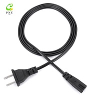 [PNU] EU Power Cable 2pin IEC320 C7 US Power Extension Cord For Dell Laptop Charger Canon Epson Prin