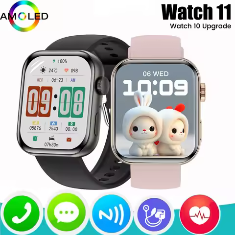 New Watch 11 Original Men Sports GPS Track Smart Watch Women Heart Rate Blood Pressure NFC AI Voice 