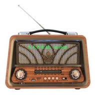 銷售FM/AM/SW三波段帶MP3播放復古懷舊藍牙插卡木箱收音機