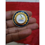 JSIT logo pin with safety pin