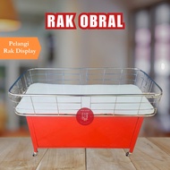 Rak Obral Wagon/Rak Obral Supermarket/Rak Baju Lipat/Rak Toko