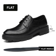 《819》Men Dress Elevator Shoes Platform Breathable Lift Casual Business Luxury Genuine Leather Height