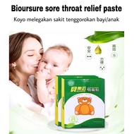 BIOURSURE BreathEasy Patch Nasal Patch BIOURSURE Sore Throat Relief Paste Sore Throat Patch Children