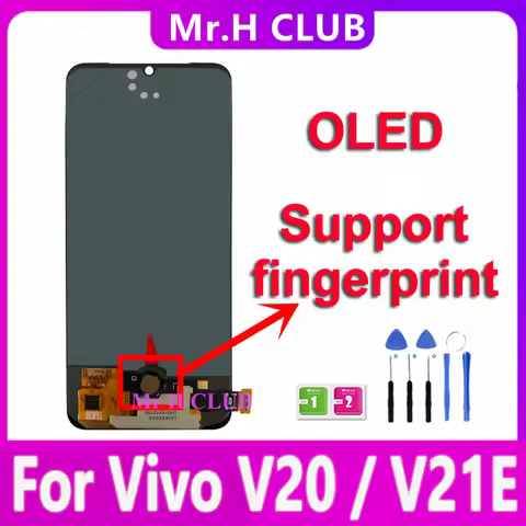 OLED For Vivo V20 LCD Display With Touch Screen Digitizer Assembly Replacement Glass Repair Parts Fo