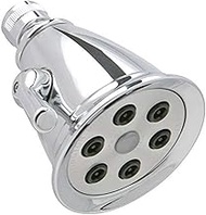 Huntington Brass 238-01 Six Jet 3-1/4-Inch High Pressure Adjustable Shower Head, Polished Chrome