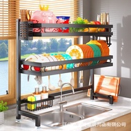 Sink Dish Storage Box Above Sink Bowl Rack Rack Drain Rack Kitchen Tableware Drain Dish Rack KYFK
