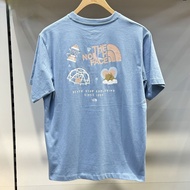 North face Summer new female trendy brand pure cotton breathable printing short-sleeved T-shirt mens