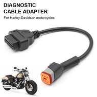 Motorcycle 6Pin to OBD2 Adapter OBD2 Diagnostic Scanner Adapter Cable ELM327 OBD Scanner for Davidso