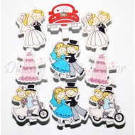 20 pcs Mini Wedding Wooden Pegs / Wooden Clip Favor / Paper Clip / Wedding Favor