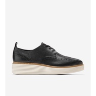 Cole Haan Women Originalgrand Platform Wingtip Oxford - Sepatu Wanita (Hitam)