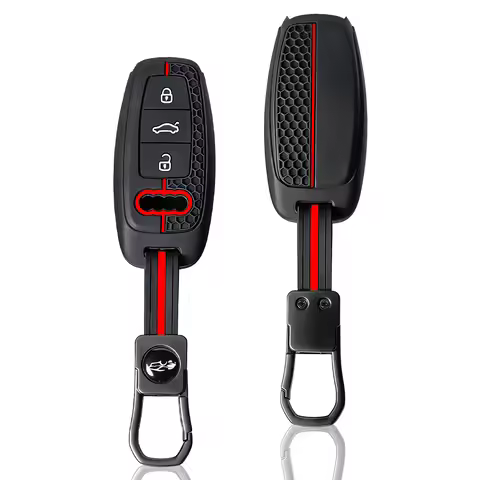 Auto Styling For Audi A3 8Y A4 A6 A7 A8 E-tron Q5 Q8 C8 D5 Silicone Car Smart Key Case Cover Protect