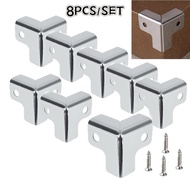 Isi 8/1set Siku Hardcase T Siku Hardcase Box Stainless Pelindung Sudut Box Melindungi Sudut-sudut Ca