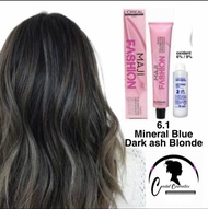 Loreal majifashion 6.1 mineral blue / dark ash blonde hair color