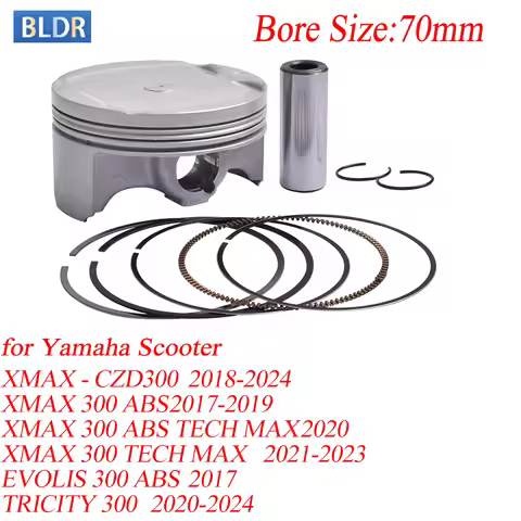 70mm for Yamaha Scooter XMAX CZD300 XMAX 300 ABS TECH MAX TRICITY EVOLIS 300 ABS Motorcycle Accessor