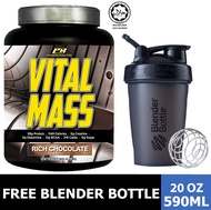 Mass Gainer Halal – Vital Mass 2kg/4.41lbs, 0g Sugar, with Whey Isolate & Tribulus – Fast Weight and