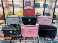 (update 6/2) Chanel vanity case 全新⚡️Long 長盒子/黑 白 粉 紅 灰/廢包 • 門市交收