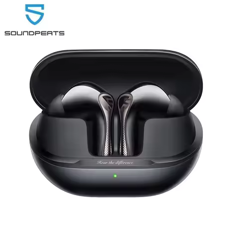 SOUNDPEATS Air5 Pro Wireless Earphones 55 dB Adaptive Hybrid ANC Bluetooth 5.4 Earbuds, Hi-Res LDAC 