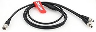 DRRI 2X Straight DC to Hirose 4-Pin Input Y Cable for Sound Devices MixPre 442, MP-2, HX-3, Shure FP