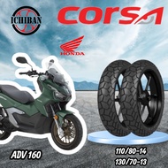 TAYAR ADV160 CORSA CROSS S COMBO 110/80-14, 130/70-13 HONDA ADV 160 TYRE CROSS