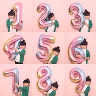 PANORAMA Balloon Number 32" 80cm Foil GRADIENT Birthday GRADIENT Jumbo large 80cm Balloon Birthday P