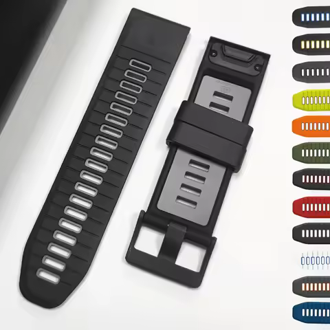 22/26mm Watch Band For Garmin Fenix 8 Pro 47mm 51mm E 7 7X 6X Silicone Strap for Epix Pro/Descent G2