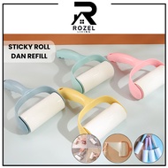 ROZEL Sticky Roll Hair Cleaner Roller Cat Hair Cleaner Refill Clothes Dust Cleaner Cat Hair Roller R