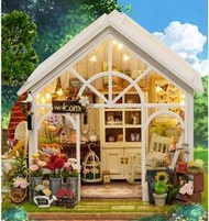 【日本巧鋪】索薩花店 DIY 小屋 禮物 生日 情人節 求婚 創意 袖珍屋 娃娃屋 交換禮物
