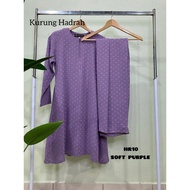 [S - 5XL] BAJU KURUNG HADRAH / BAJU IRONLESS TANPA GOSOK / PLUSSIZE KOSONG PLAIN LILAC SOFT PURPLE DUSTY GREEN