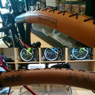 GENUINE LEATHER FOLDING BIKE FRAME COVER / FOLDING BIKE ACCESSORIES BICYCLE ACCESSORIES