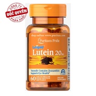 Viên uống bổ sung lutein giúp sáng mắt cải thiện thị lực Puritans Pride Lutigold Lutein 20mg 60 viên