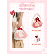 SOFDOLL Designer Lolita lolita Crossbody Bag Cute Plush Handbag Soft Fufu Doll Pain Bag