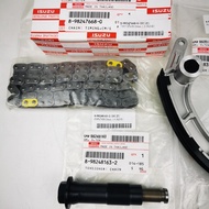 ชุดโซ่ราวลิ้นแท้ ISUZU D-Max 1.9 RZ4E พร้อมตัวดันโซ่และสะพานโซ่อันโค้ง 4 ชิ้น