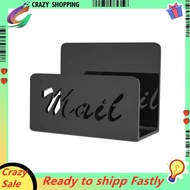 Mail Organizer Countertop Mail Holder Acrylic Mail Sorter for Desk Envelope Holder Letter Organizer 