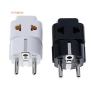 [risingmp] 1 to 2 Splitter Germany France 5mm plug to universal UK/US/EU/AU 2/ 3 pin socket